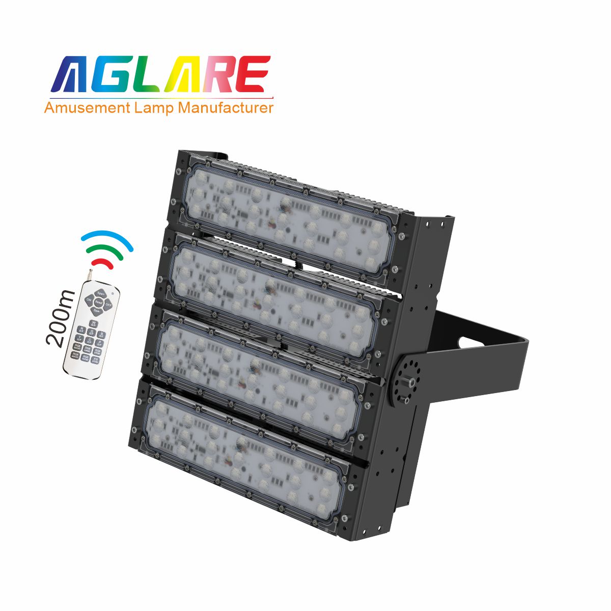 200W RGB彩色投光灯,变色户外射灯带？仄